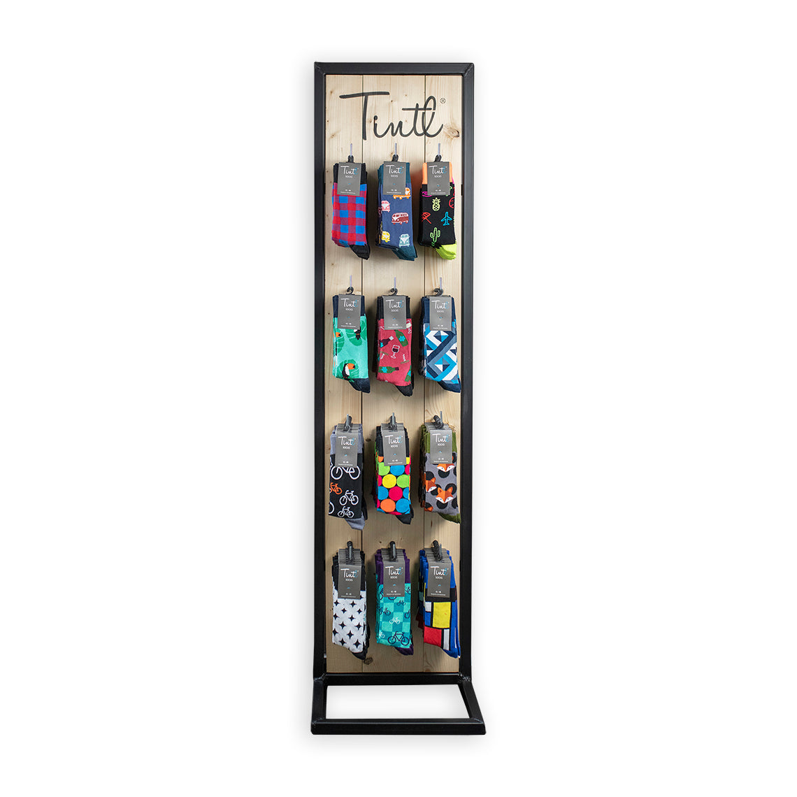 Tintl display - staal/hout